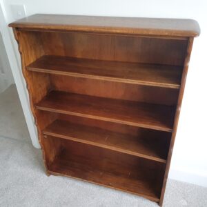 Traditional Wooden Open Bookcase with Adjustable Shelves - Free to collect