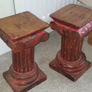 Pair of vintage column pillars