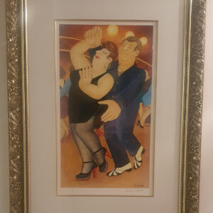 Beryl Cook “Dirty Dancing” Signed Limited Edition Print 236/650, Framed with COA